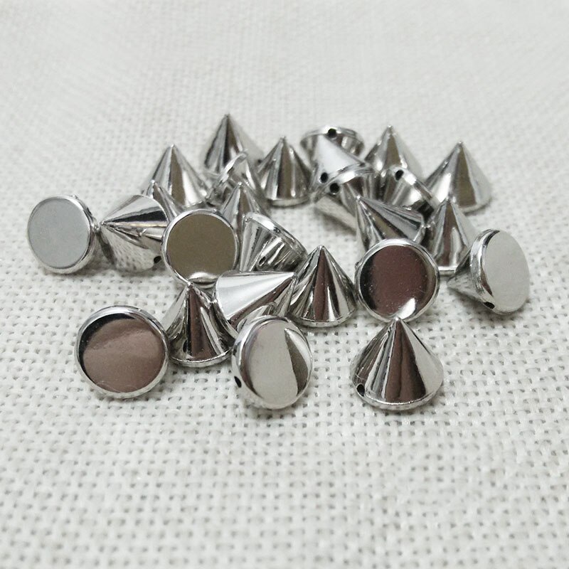 Bộ 20 Đinh Tán Bằng Acrylic Hình Nón Dùng May Trang Sức DIY