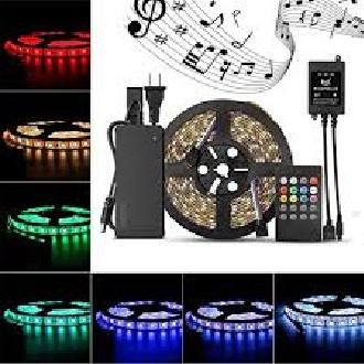 Bộ đèn LED dây dán 5050 phủ keo silicon đổi 7 màu V-L-D-RGB (RGB)+Nguồn+Khiển