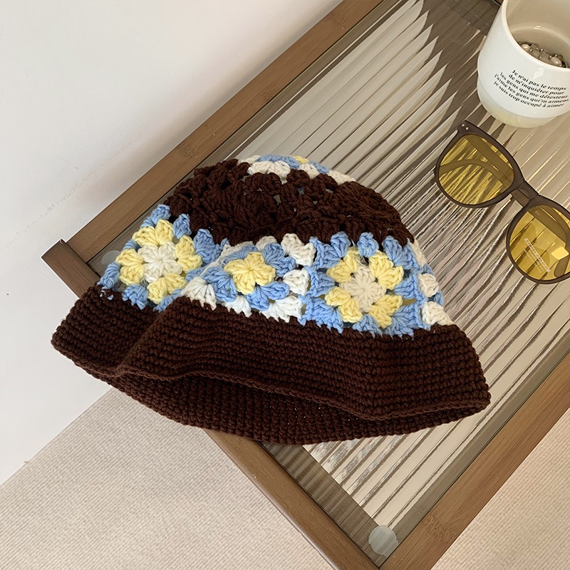 Nón Vành Đan Len Thoáng Khí Thời Trang Mùa Hè Cho Nữ