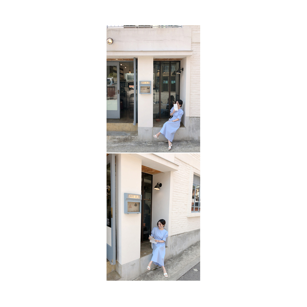 Đầm Dáng Dài Tay Ngắn Kiểu Dáng Đơn Giản Quyến Rũ Thời Trang Nữ