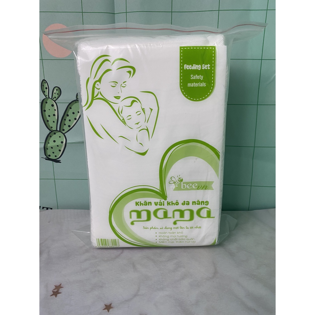 Khăn vải khô Mama Đa Năng Dùng Cho Trẻ Sơ Sinh và Người Lớn Có Da Nhạy Cảm - Chính Hãng