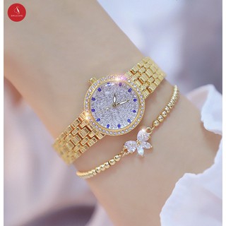 Đồng hồ nữ Bee sister 1598 cao cấp 26mm (Vàng/ Bạc) + Tặng hộp đựng đồng hồ thời trang & Pin