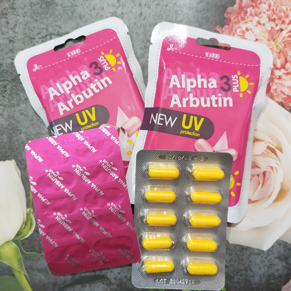 Viên Bột Kích Trắng Chống Nắng ALPHA ARBUTIN 3 Plus