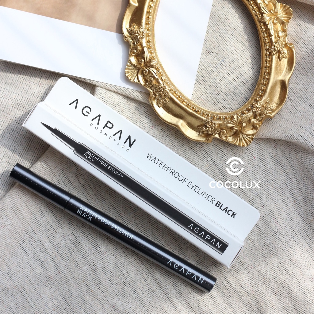 Kẻ mắt Agapan Waterproof Eyeliner Black [COCOLUX]