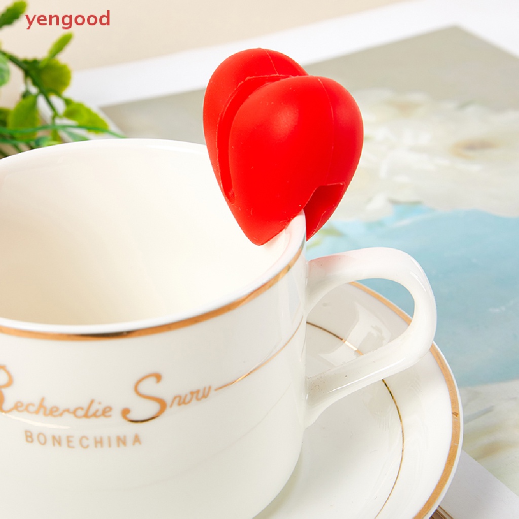 1 Kẹp Cố Định Nhiệt Kế Bằng Silicone Hình Trái Tim