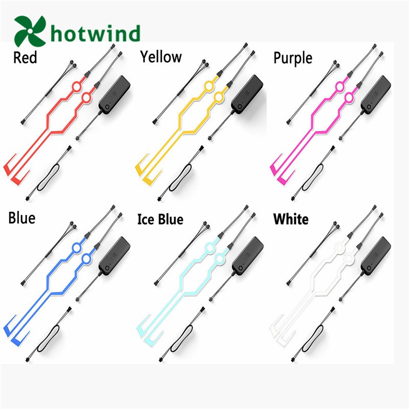 Sticker dán mũ bảo hiểm xe máy tích hợp đèn LED nhiều màu tuỳ chọn