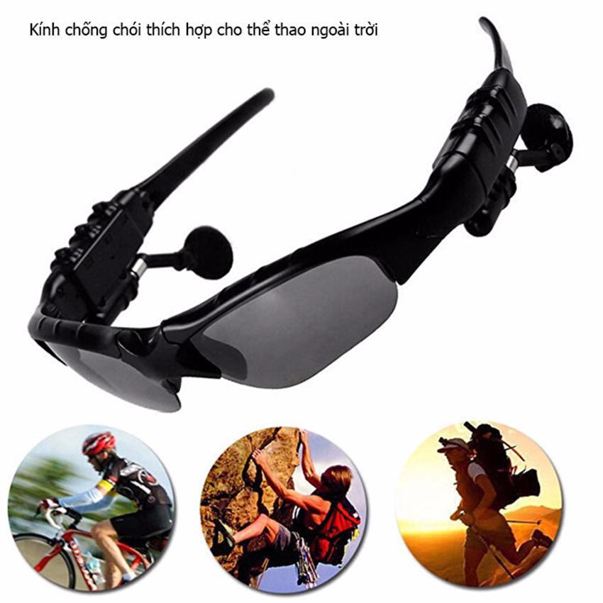 Kính mát kiêm tai nghe Bluetooth sành điệu Kính Mát Bluetooth Thông Minh, Tai Nghe Không Dây Thể Thao Có Micro Cho Điện
