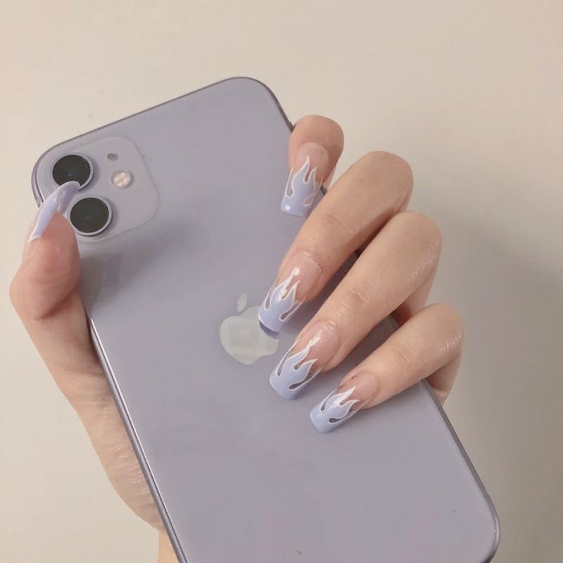 [Hàng mới về] Set 24 móng tay giả lấp lánh phong cách hàn quốc thời trang cho nữ