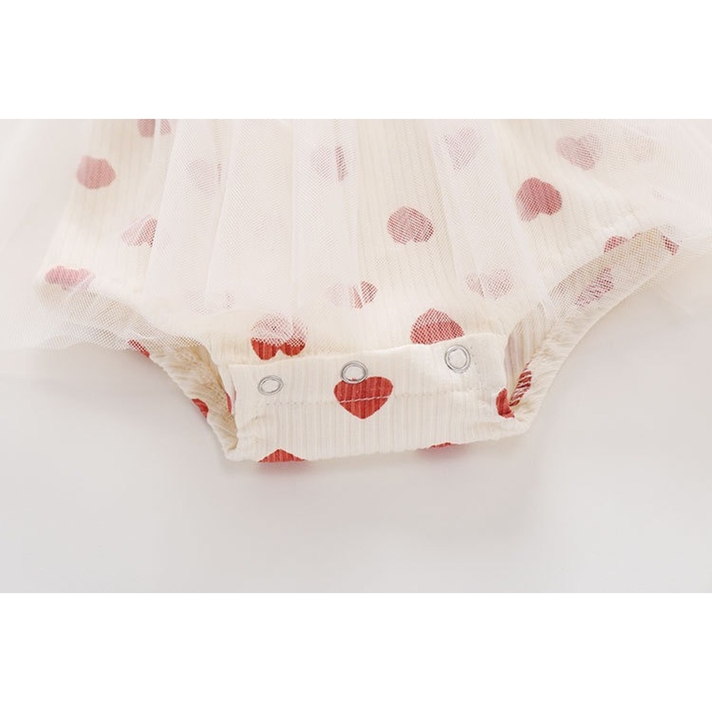 Bộ Áo Liền Quần Tay Ngắn Bằng Vải Cotton Thời Trang Dành Cho Bé Gái