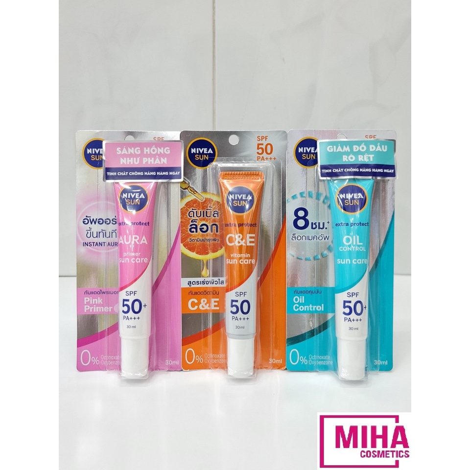 Tinh Chất Chống Nắng Và Dưỡng Trắng Da Nivea Sun Serum SPF50 PA+++ 30ml Thái Lan
