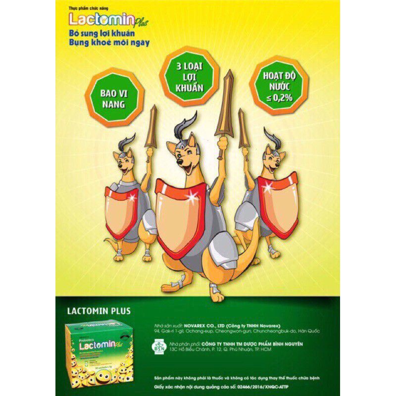[Chính hãng] Men Lactomin plus hỗ trợ giảm rối loạn tiêu hóa hộp 30gói