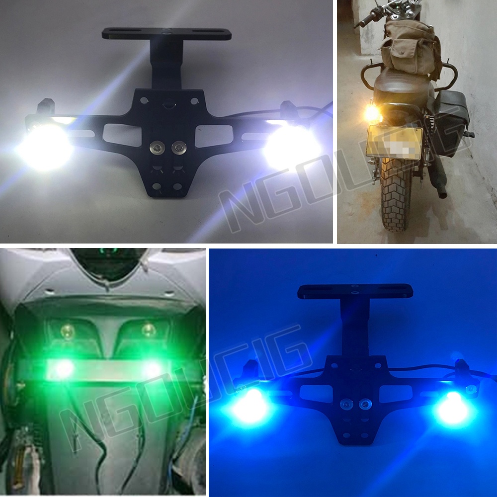 Bóng Đèn Led COB 2SMD Hình Đôi Mắt Đại Bàng Trang Trí Biển Số Xe Hơi / Xe Máy