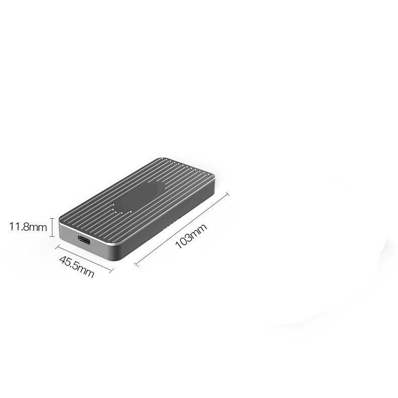 Box ổ cứng Thunderbolt 3 SSD NVMe NGFF 40Gbps cao cấp - M.2 NVME 2280 SSD enclosure Thunderbolt 3 - Hàng OEM Blueendless