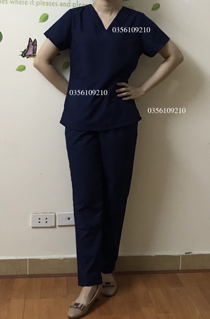 Đồng Phục Spa, Đồng Phục Thẩm Mỹ -[ màu Xanh Đen ]-