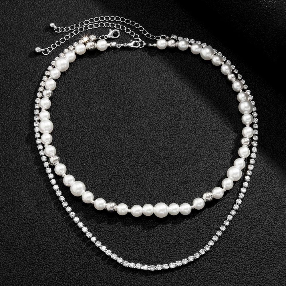 Bliss Cổ Áo Unisex Retro.Vòng Cổ Choker Đính Hạt Thời Trang