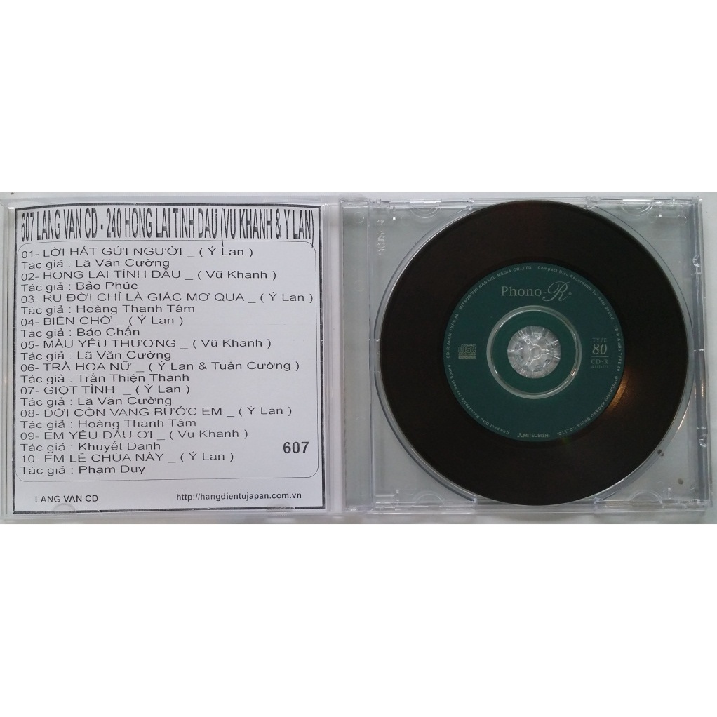 BỘ 2 ĐĨA CD GHI NHẠC NHƯ HÌNH ( 607 - 608 )