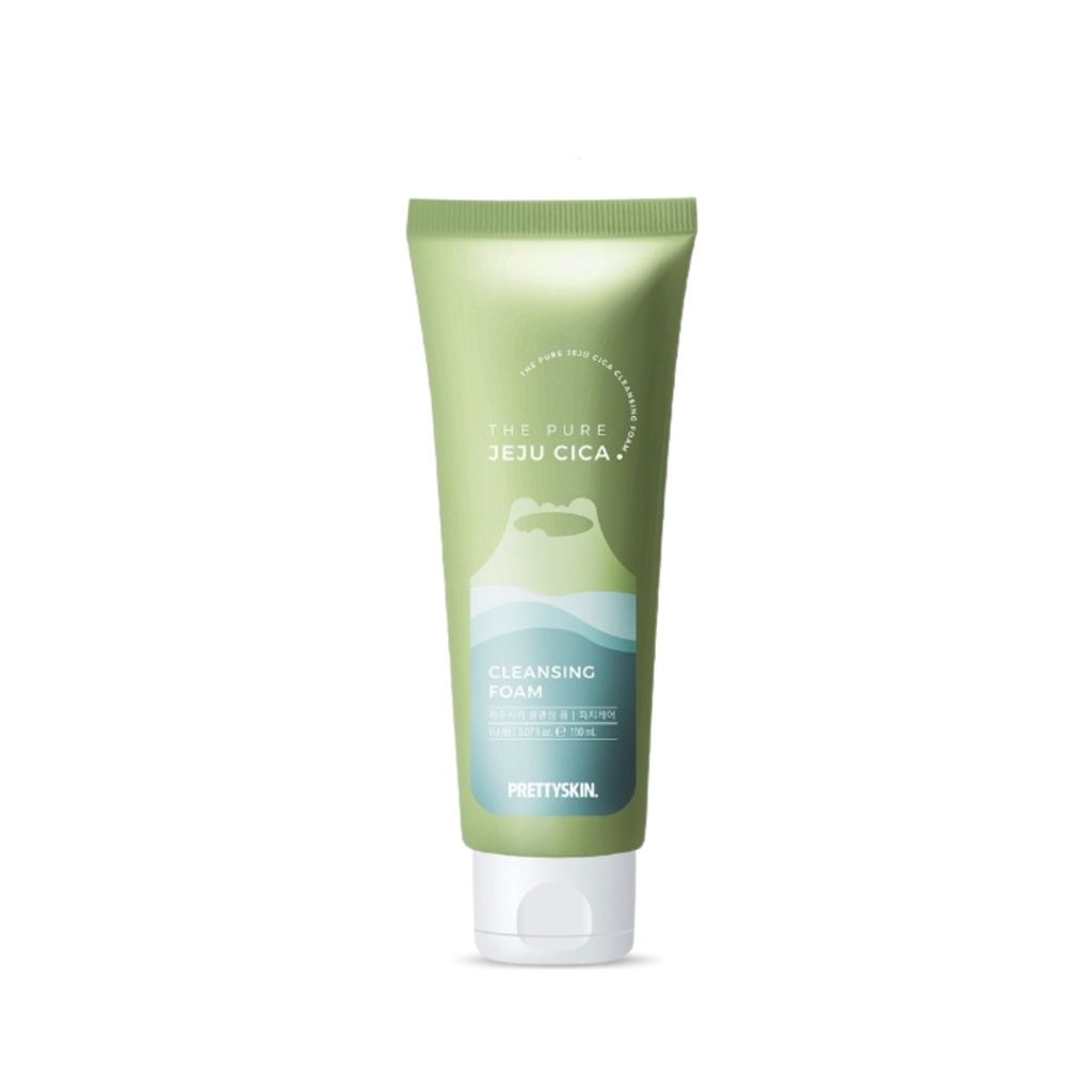 Sữa Rửa Mặt Chiết Xuất Rau Má Đảo Jeju PrettySkin The Pure Jeju Cica Cleansing Foam 150ml