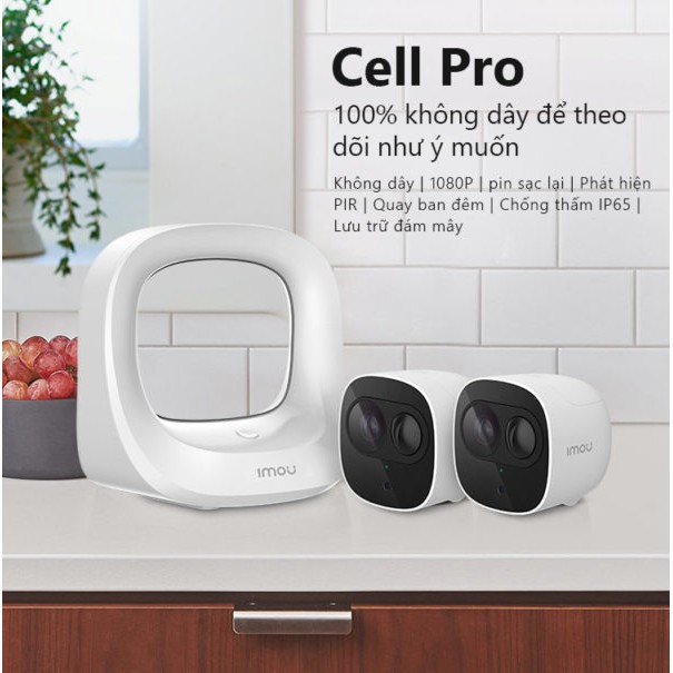 Bộ Kit Camera Giám Sát Imou Cell Pro - Hàng Chính Hãng