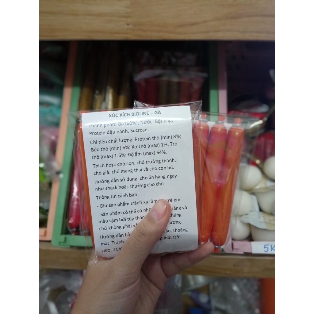 Xúc xích BIOLINE cho chó 15gr