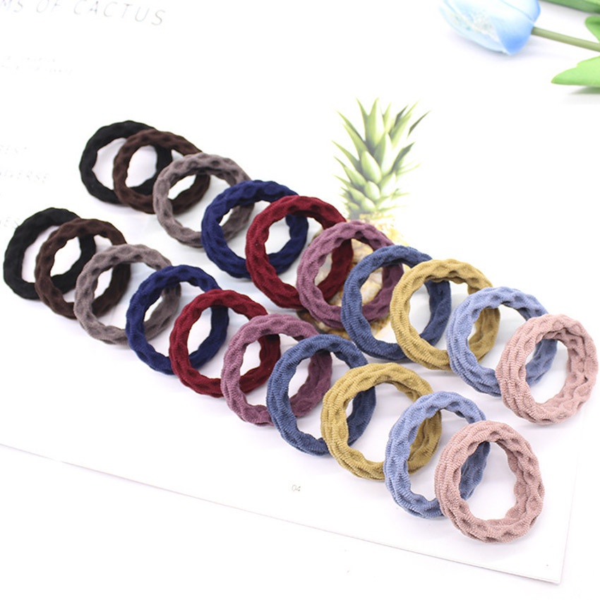 Dây buộc tóc nữ Classic - Set 10 dây cột tóc dễ thương, bền đẹp - NASI Store