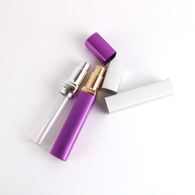 Chai chiết nước hoa vỏ nhôm lọ chiết nước hoa vuông vỏ nhôm 12ml đủ màu
