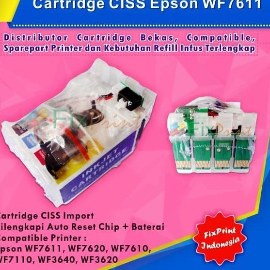 Bộ Chế Hòa Khí Ciss Epson Wf7611 Wf7620 Wf7610 Wf7110 Wf3640 Wf3620 Chất Lượng Cao