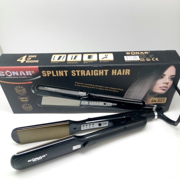 Máy ép tóc - duỗi Sonar SN-823 , giá rẻ 4 mức nhiệt tự động điều chỉnh, đa năng mini tại nhà, là thẳng, MAY EP TO