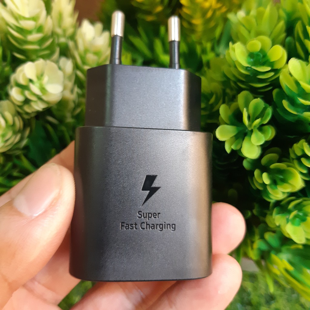 Bộ Sạc Nhanh Samsung 25W Chính Hãng 100% Cho Note 10, Note 20, S20,21,22,23. Tiết Kiệm Thời Gian Sạc, Bảo Vệ Máy Và Pin