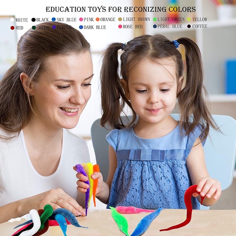 Đồ Chơi Con Sâu Ma Thuật Twisty Worm,Sáng Tạo, Đồ Ảo Thuật Thông Minh, Trí Tuệ Cho Bé