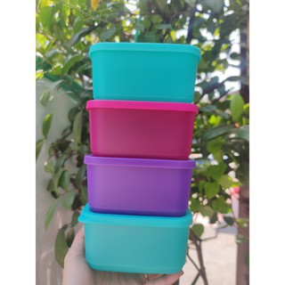 Tupperware - Bộ trữ mát 4 hộp small square 650ml