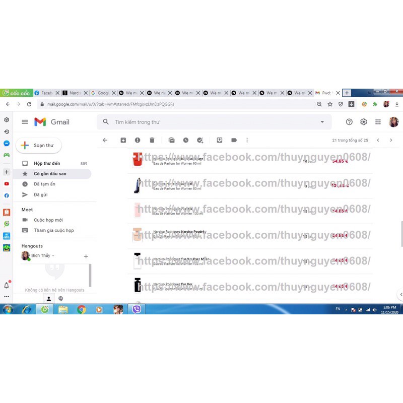 [BILL PHÁP] Nước Hoa Narciso Rodriguez For Her EDP 10ml/ 20ml/ 30ml | Thế Giới Skin Care