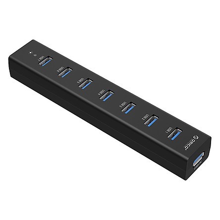 Bộ Chia USB 3.0 7 CỔng Orico H7013-U3-AD Cục Nguồn Cấp Điện- HUB USB 7 Port