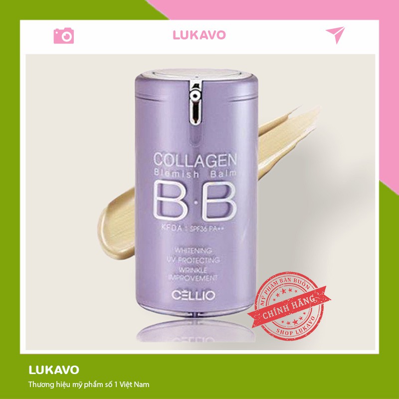 Kem nền BB Cream Collagen Cellio CS45-HÀNG CHÍNH HÃNG