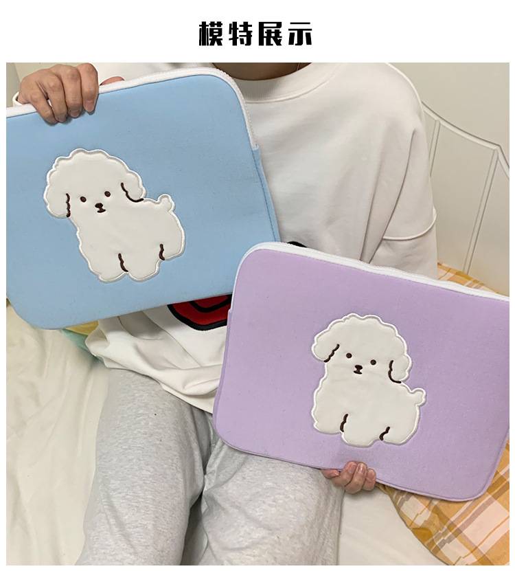Túi đựng laptop/ máy tính bảng 11 inch 13 inch 15 inch họa tiết hoạt hình dễ thương phong cách Hàn Quốc