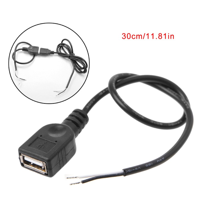Dây cáp nối nguồn DIY cổngUSB 2.0 đầu ra 2 Pin tiện dụng