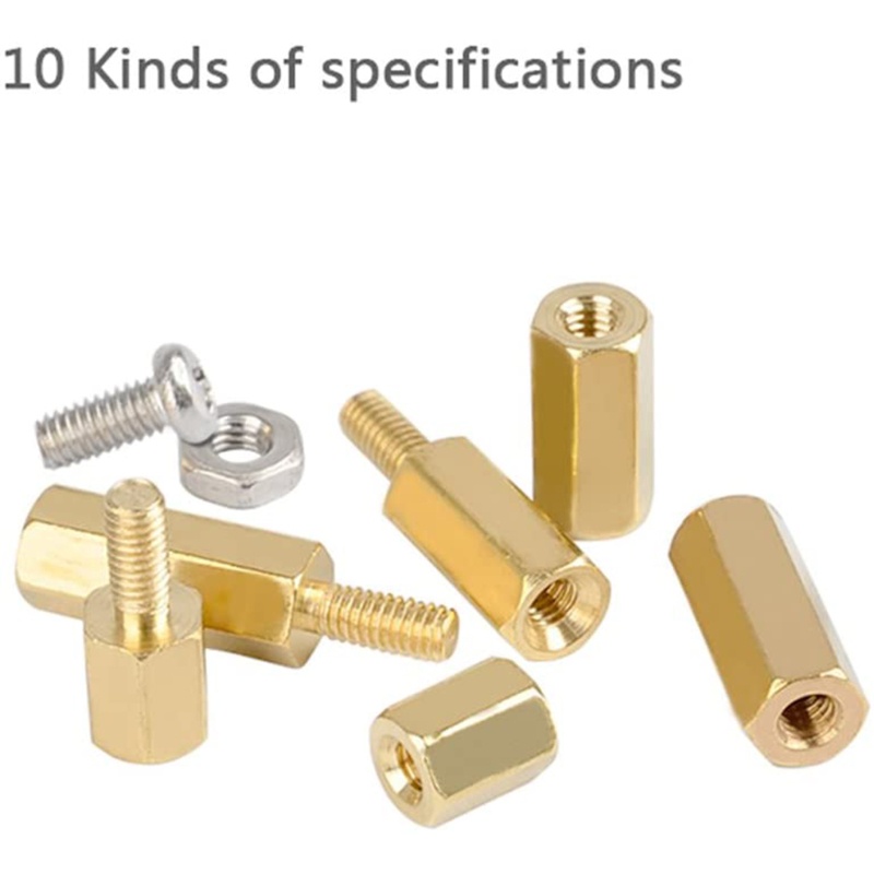 Bộ 180 Vòng Đệm Bằng Đồng Thau Đầu Lục Giác M2 5