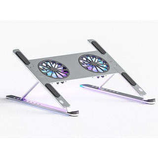 P11F, N3 Giá Đỡ Macbook Laptop Nhôm Cao Cấp 2 Quạt Tản Nhiệt Để Bàn Cho Máy Tính 12 inch đến 17 inch