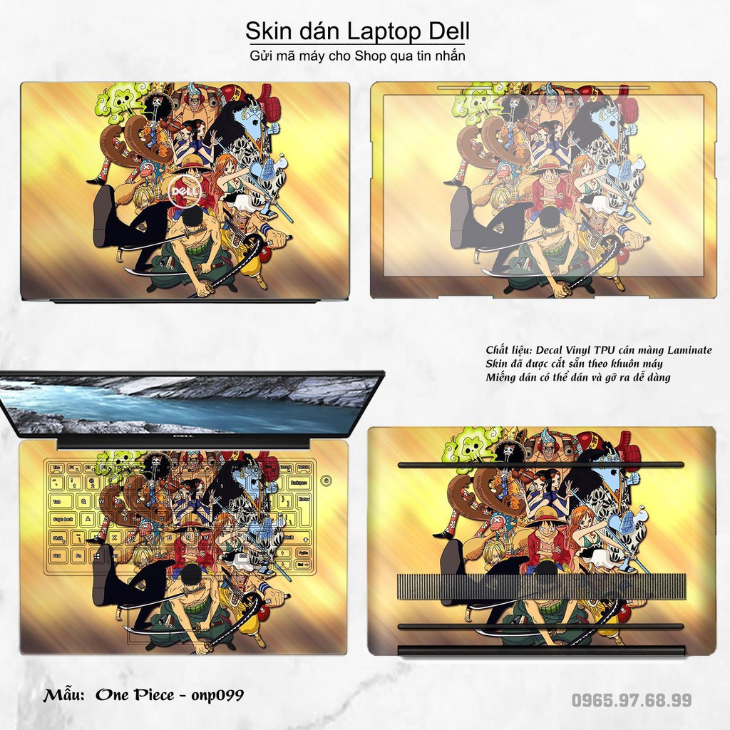 Skin dán Laptop Dell in hình One Piece nhiều mẫu 9 (inbox mã máy cho Shop)