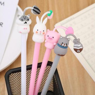 Bút Gel Nước Mực Đen Con Vật Kute Nhiều Màu H74