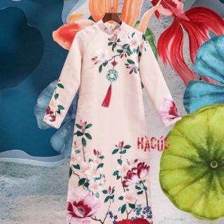 Combo 2 set áo dài gấm