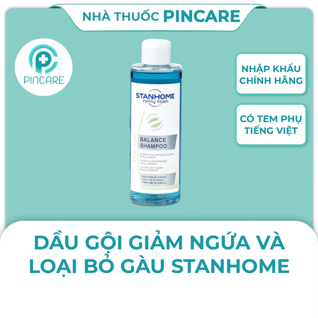 Dầu gội đầu Stanhome Balance Shampoo 200ml - Dầu Gội Làm Sạch Và Ngăn Ngừa Gàu - Hàng chính hãng - Nhà thuốc Pincare