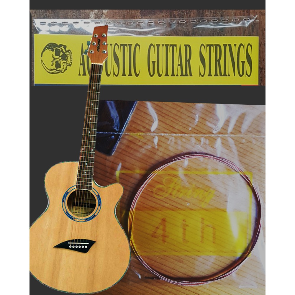 SHOP Bộ dây đàn guitar acoustic gồm 6 dây , hàng nhập khẩu chính hãng ALICE