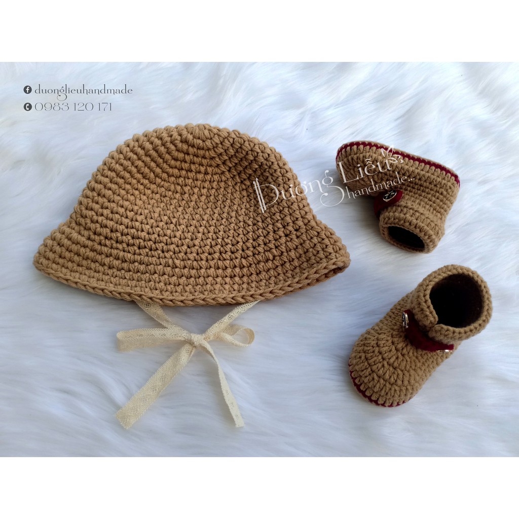 Giày Và Nón Cho Bé Từ 0 đến 12 Tháng
