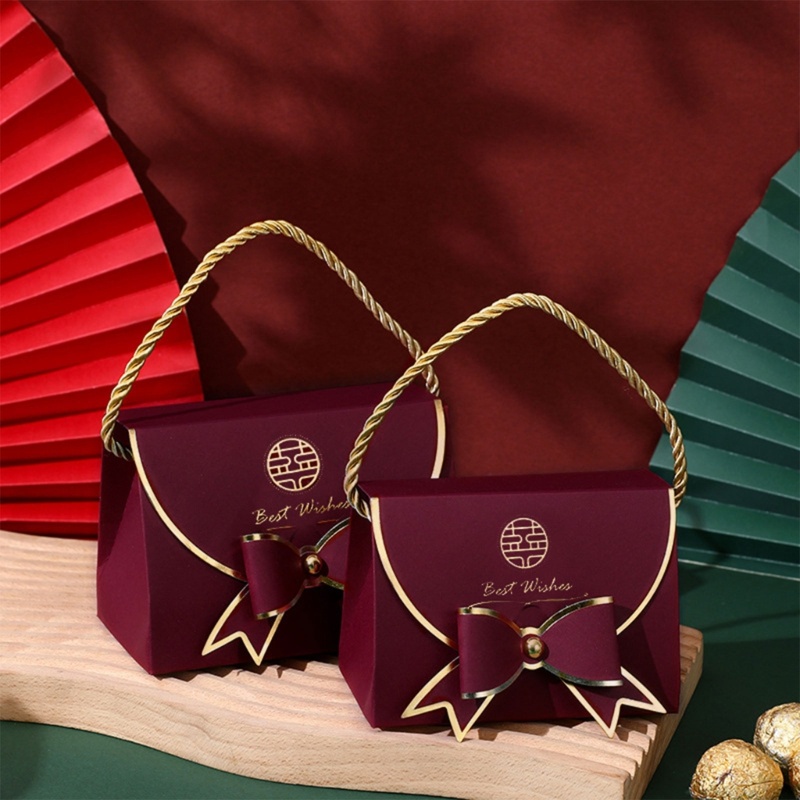 Hộp Đựng Kẹo Cưới / Sinh Nhật Có Tay Cầm Tiện Dụng