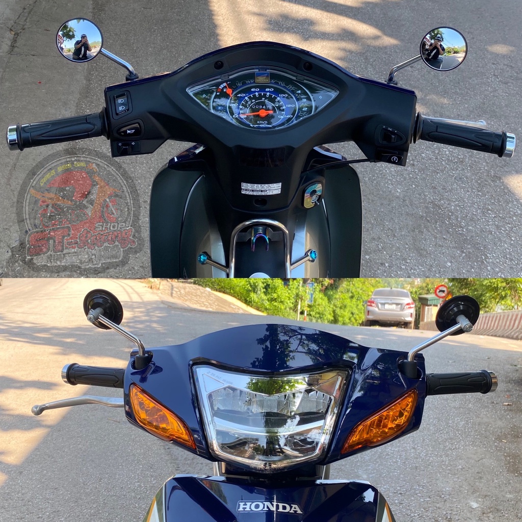 Gương xe máy Mini, nhỏ nhỏ xinh xinh lắp vừa các loại xe máy !