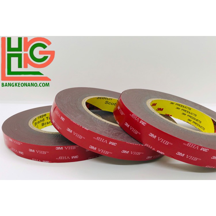 Băng dính hai mặt chính hãng 3M dán phụ kiện ô tô