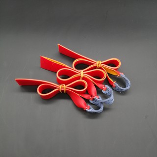 Dây Ná Cao Su 2 Lớp- Dây Dẹt 1mm Mầu Đỏ ( Combo 3 Dây )