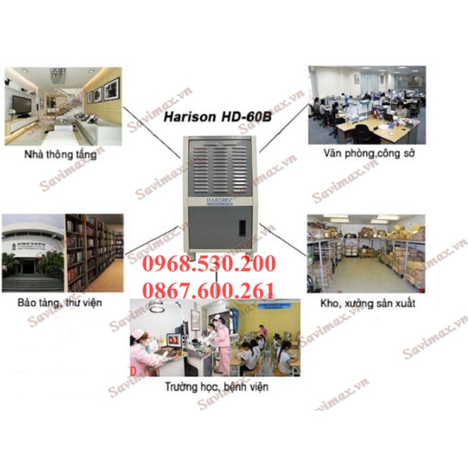 Máy hút ẩm công nghiệp Harison HD-60B