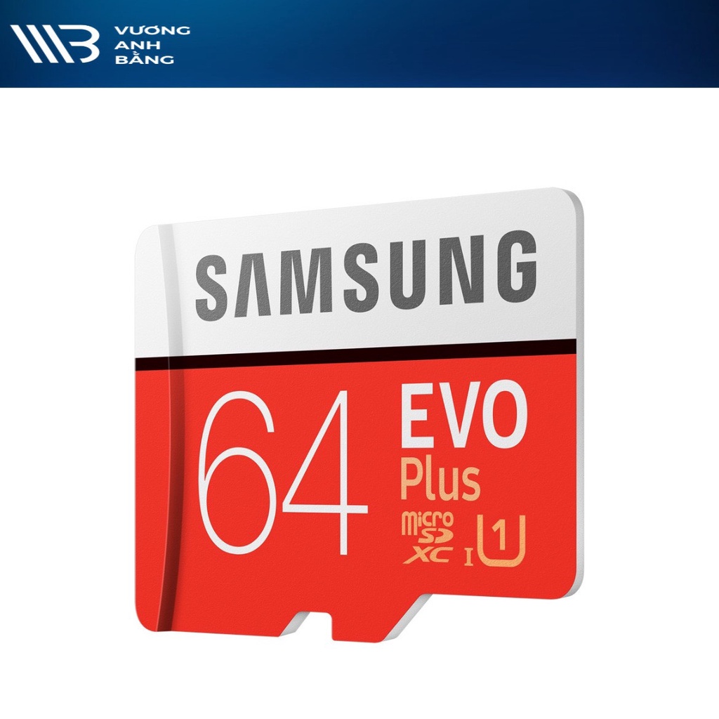 Thẻ nhớ MicroSD 64G SAMSUNG EVO Plus Box Class10