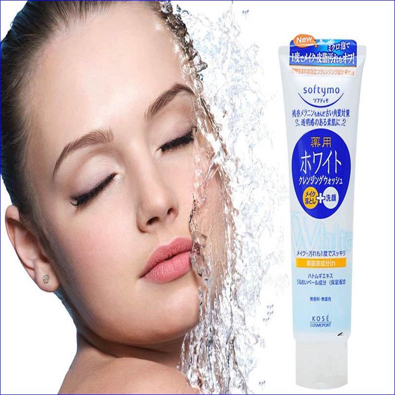 Sữa rửa mặt trắng da Kose Softymo Cleasing Foam 220g Hàng Nội Địa Nhật